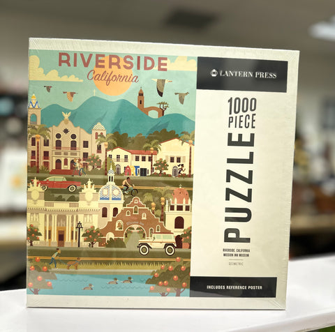 Riverside, California - Geometric Puzzle, 1000