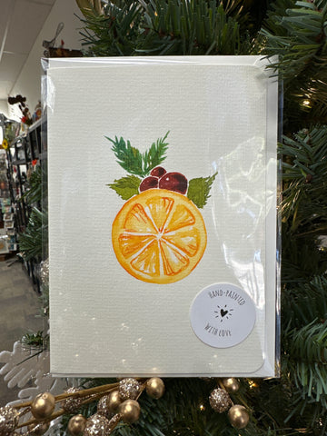 Citrus Xmas 5x7 Greeting Card