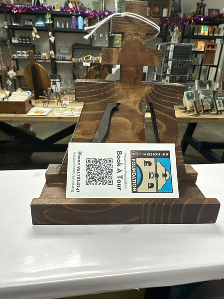 Wooden Raincross  Card Holder